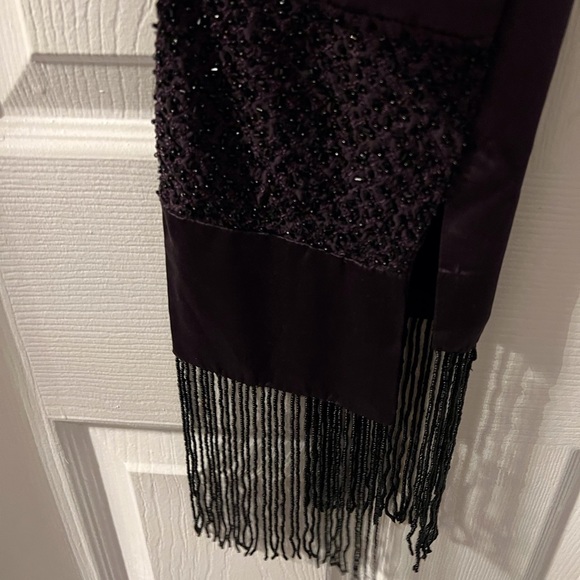 Evening scarf with beads - Picture 3 of 6